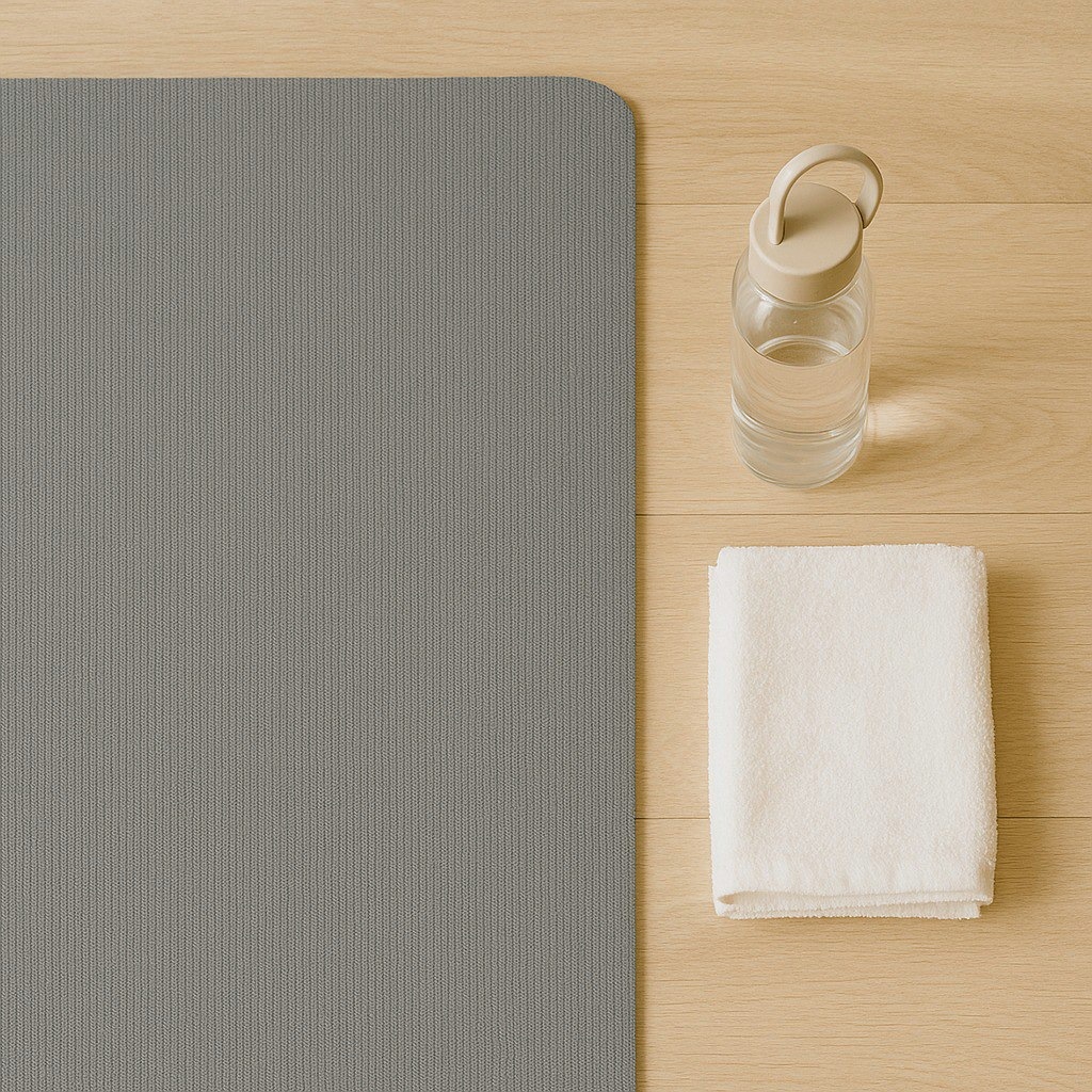 Простір для занять: килимок, ковдра, вода